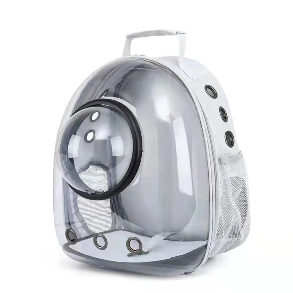 Breathable Space Capsule Pet Carrier Backpack - Transparent Bubble Window Travel Bag for Cats & Small Dogs