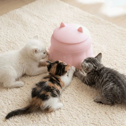 Multi-Nipple Silicone Pet Milk Feeder for Newborn Kittens & Puppies