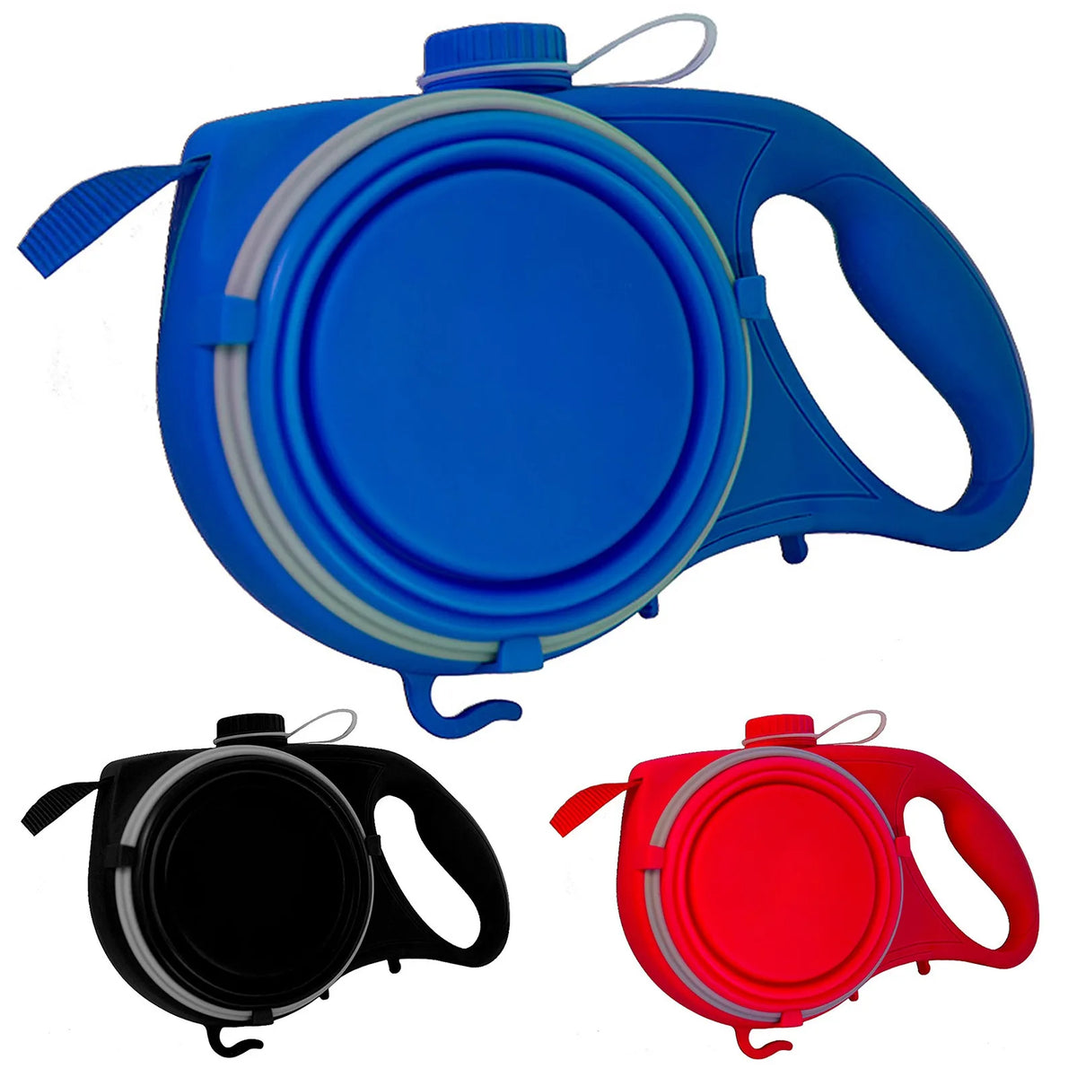 5-in-1 Multifunctional Dog Leash with Built-In Water Bottle & Collapsible Bowl