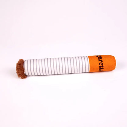 Funny Plush Cigarette Pack & Stick Squeak Dog Toys