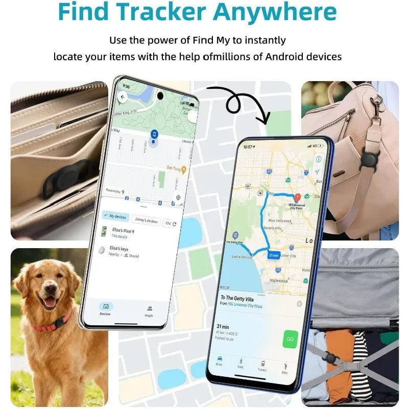 Smart Mini Pet GPS Tracker & AirTag Protective Silicone Collar Holder