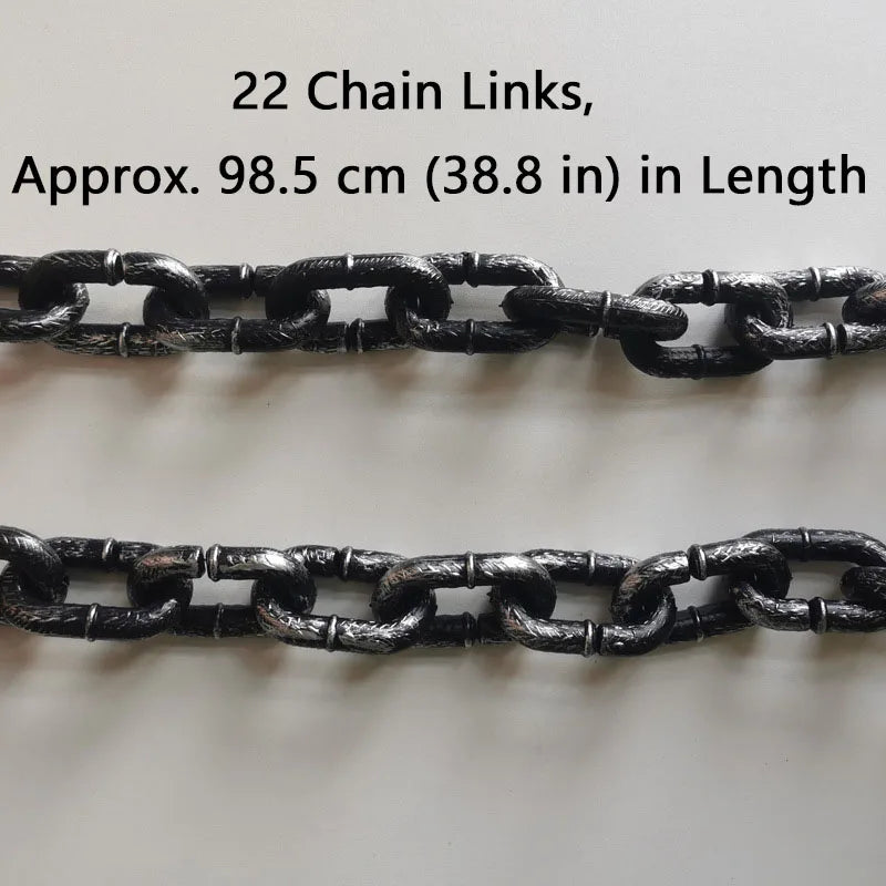 Heavy-Duty Oversized Plastic Chain Dog Leash & Gag Pet Accessory