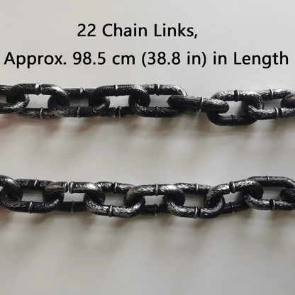 Heavy-Duty Oversized Plastic Chain Dog Leash & Gag Pet Accessory