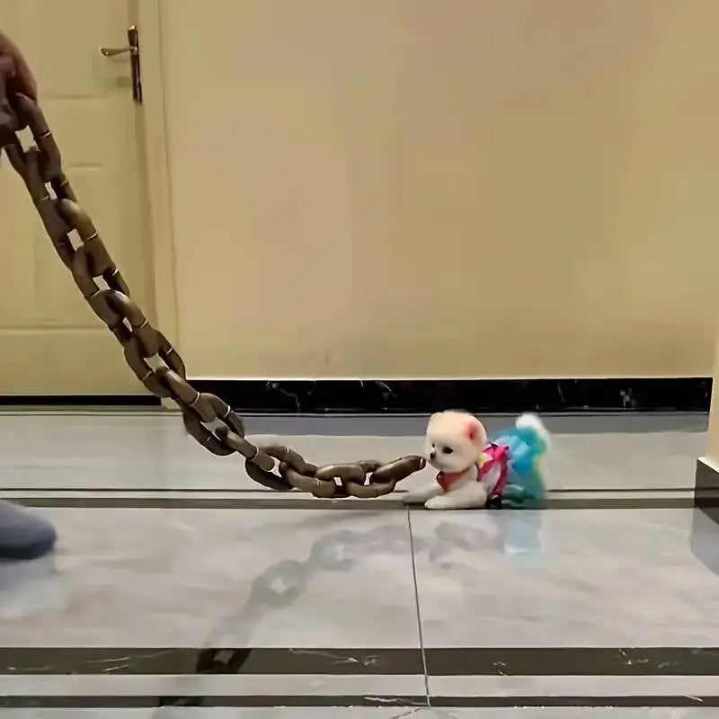 Heavy-Duty Oversized Plastic Chain Dog Leash & Gag Pet Accessory