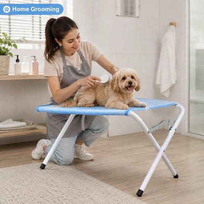 Portable & Foldable Pet Grooming Table for Bathing, Drying, and Grooming.
