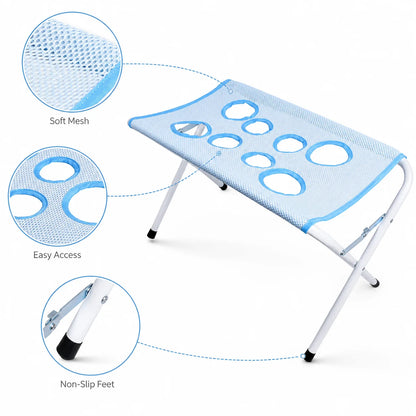 Portable & Foldable Pet Grooming Table for Bathing, Drying, and Grooming.