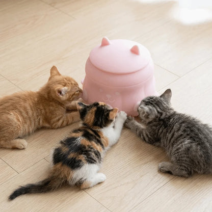 Multi-Nipple Silicone Pet Milk Feeder for Newborn Kittens & Puppies