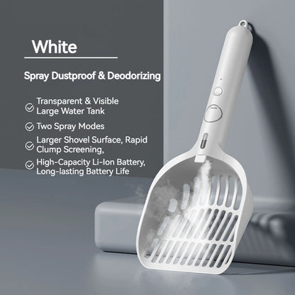 PurrMist™ 2-in-1 Deodorizing Smart Cat Litter Scoop
