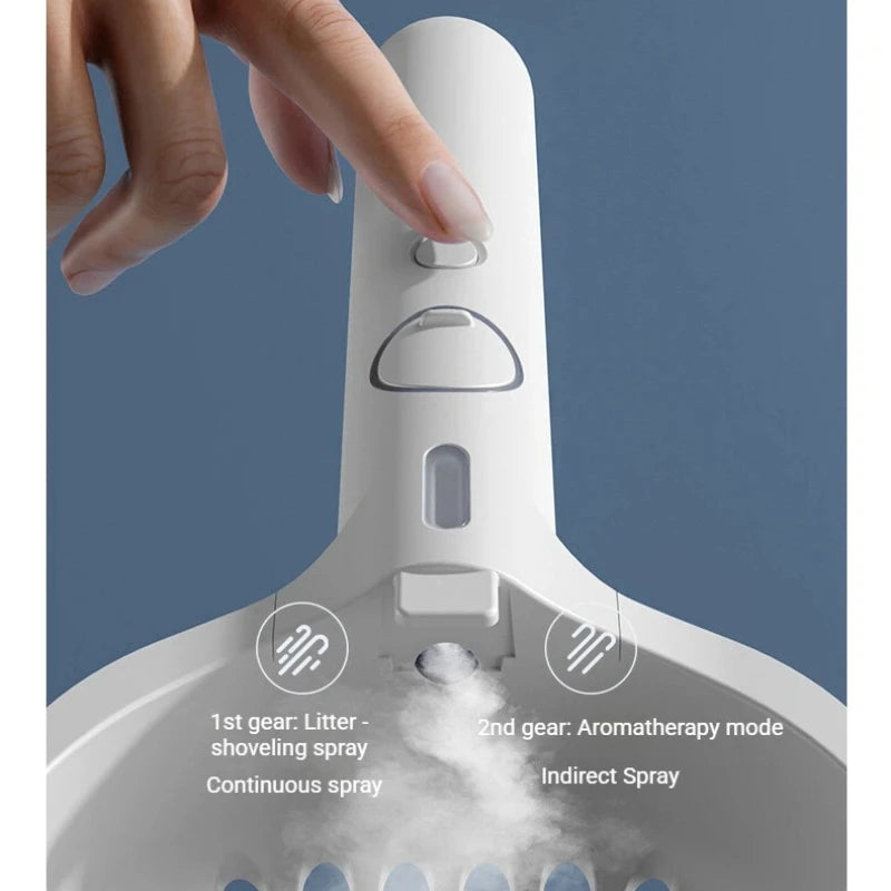 PurrMist™ 2-in-1 Deodorizing Smart Cat Litter Scoop