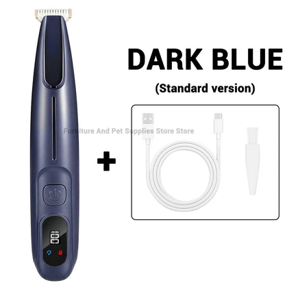 Professional Electric Pet Grooming Trimmer with LED Light & Skin Care Detection